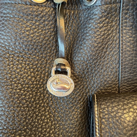 Dooney & Bourke Black Leather Shoulder Bag - Picture 3 of 16